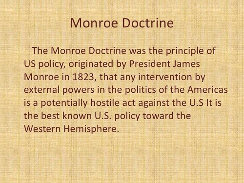 دکترین مونرو آشنایی با مقاصد گردشگری